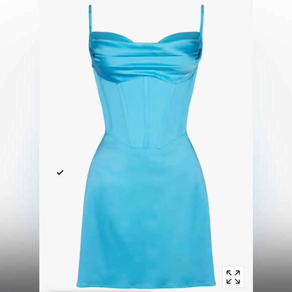 Heiress Beverly Hills blue corset mini dress - Picture 4 of 9